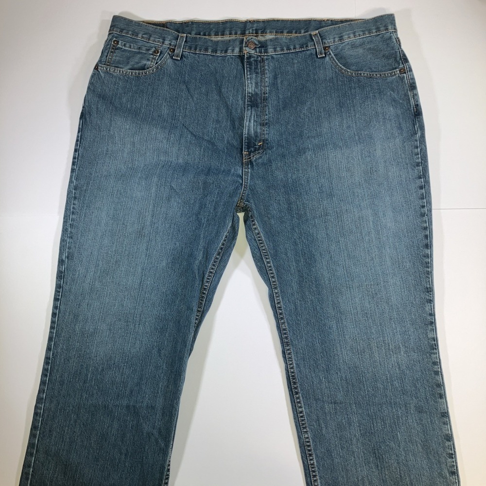 Levis 559 Jeans Mens 48x30 Blue Denim Relaxed Straight Fit Medium Wash Red Tab